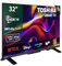 Toshiba 32WV2463DG Smart TV de 32 con Resolución HD HDR10, Compatible con Asistente de Voz Alexa, TV Satélite, Dolby Audio