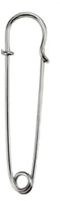 Sicherheitsnadeln Groß, 12 Stück 10 cm/4 Zoll Sicherheitsnadel - Edelstahl, Robust, Safety Pins für Decken, Strickzeug, Schmuck und Handarbeiten, Kilt, Kleidung (Silber)