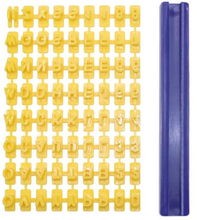 IKOPFLN Lettere Pasta di Zucchero, Stampini per Pasta di Zucchero/Lettere Cake Design, Stampo Biscotti Timbro Stampi Biscotti Lettere/Stampini Alfabeto Cookie Stamp, 1 set