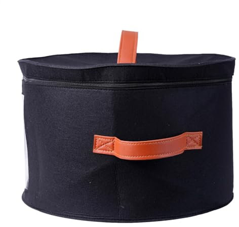 Pop -Up Hatsbox - Hüte Reisespeicherbox | Runde Hut -Aufbewahrungstasche mit Deckel | Round Hat Box Container | Auf der Suche nach Spielzeugspeicher | Kisten bei