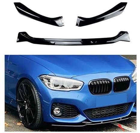 Auto Frontspoiler Für B&MW 1er F20 F21 M-Pack Facelift 2015–2019 Frontstoßstangenlippe Kinnspoiler Kohlefaser-Look Frontdiffusor