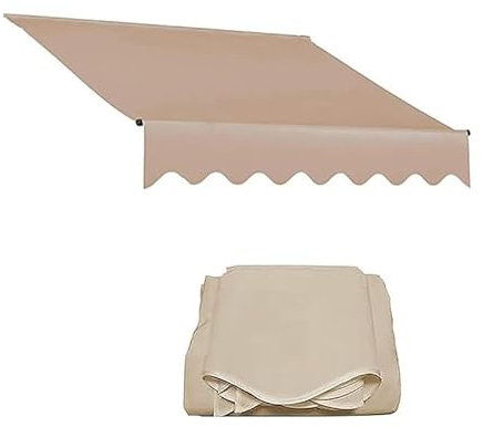 GSKFXJ 250x200cm 300x250cm Telo per Tenda Parasole Retrattile, Tessuto di Ricambio per Tenda A Braccio, Sostituzione di Tessuto per Tenda da Sole per Giardino/Portico(Brown,200x150cm/6.5x5ft)
