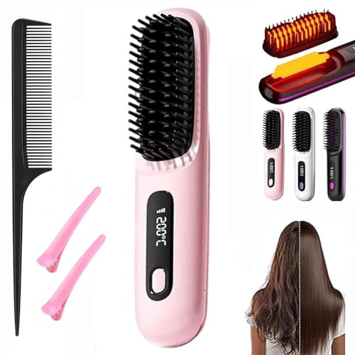 onlycee stylingbürste,go brush pro für kurzes haar,haarglätter bürste kabellos,haarglätter bürste für kurze haare,clinora bürste erfahrungen,clinora styling bürste,stylingbürste für,heated Hair Brush