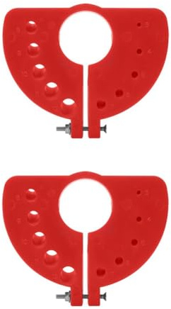 Azull 2 Piezas de 3-12 mm, Brocas Multiusos, Afilador, Pulidor, Herramienta de Pulido, Piezas Aplicables, Amoladora Angular, Color Rojo