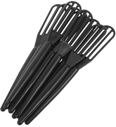 JECOMPRIS Mélangeur de Couleurs Professionnel Fouet à Teinture Facile à Entretenir en Plastique Noir 10pcs pour Coloration Capillaire pour Usage Maison et Coiffeurs