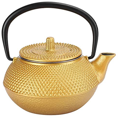 Mavaol Teiera Bollitore in Ferro 0,3 L Decorazione per la casa Artigianato da collezione Regalo non rivestito Arredamento elegante