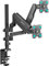 ONKRON Monitor Halterung 2 Monitore für 13-32 Zoll Bildschirme bis 8 kg pro Arm, dual Monitor Stand Gasdruckfeder, Monitorhalterung VESA 75x75-100x100 verstellbare Bildschirmhalterung Schwarz G140-B