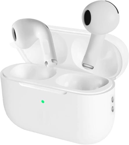 Cuffie Bluetooth, cuffie stereo HiFi Bluetooth senza fili, cuffie intrauricolari, cancellazione del rumore incorporata, cuffie senza fili con controlli touch 48H per iOS/Android/Samsung