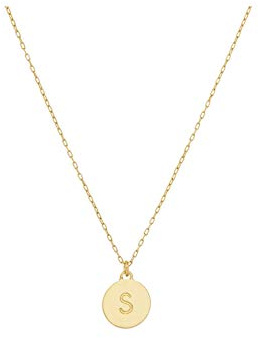 kate spade new york Initial Mini Pendant, S Gold, One Size