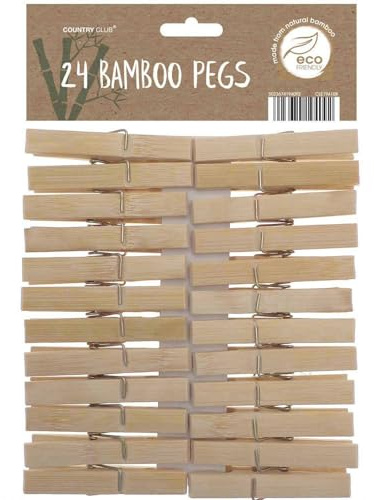 Country Club Bamboo Pegs Pack of 24
