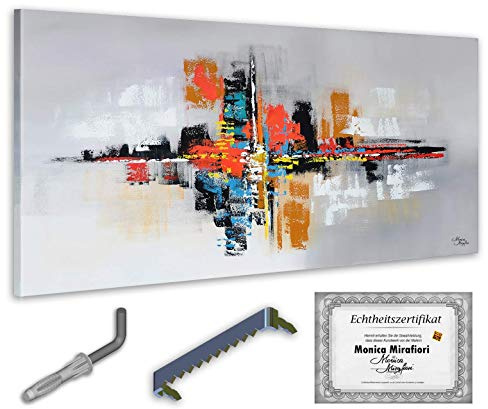 Monica Mirafiori I 100% HANDGEMALT I Gemälde Abyss 100x50cm | Gemälde Handgemalt | Acrylgemälde | Sehr Großes Acrylbild I Moderne Kunst I Kunstbilder