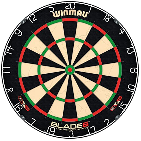 WINMAU Blade 6 Professionelle Dartscheibe mit Borsten