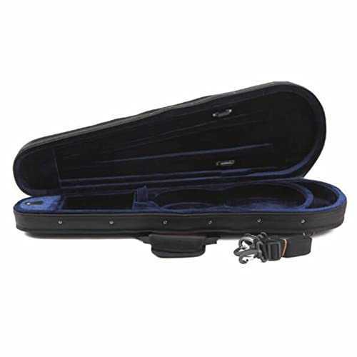 ZSHYP 4/4,3/4,1/2,1/4 Geigenkoffer in Voller Größe, Wasserdichtes Oxford-Tuch Professionelle Geigenbox Starker, Superleichter Plüschinnenraum mit Rucksackgurten,3/4