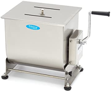 Maxima Tritacarne 30 L - 25 Kg - Ciotola inclinabile - Manuale