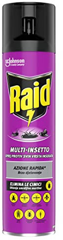 Raid Spray Multinsetto, Insetticida Spray, 1 Confezione da 400 ml