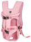 ALLSOPETS Hunderucksack für Mittlere Hunde, Verstellbar und Leicht, Ideal zum Wandern, Radfahren, Reisen und Camping (Pastellrosa, M)