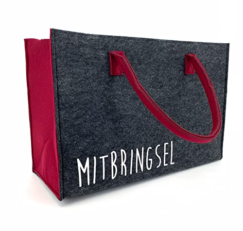 heimtexland Filztasche Shopper Tasche Filz Einkaufstasche Kaminholz Korb Tragetasche Typ717