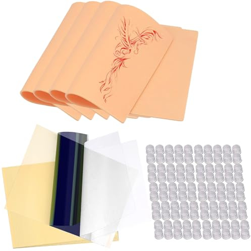 LEAYOKA Tattoo Übungshaut Transfer Papier Tattoo-Tinten kappen becher
