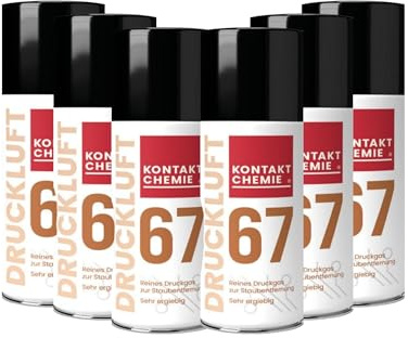 6 Stück Kontakt Chemie Druckgas-Reiniger | DRUCKLUFT 67 | je 100ml