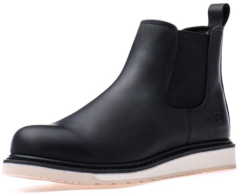 SL-Saint Bottes Chelsea à bout souple faites à la main pour hommes Chaussures classiques