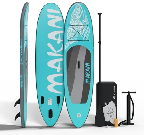 Stand Up Paddle Board | Allround SUP 320 cm | xxx | Komplettset | Drop-Stitch-Kern | bis 120 kg | 3 Finnen | Tragetasche | für Anfänger und Fortgeschrittene | aufblasbar