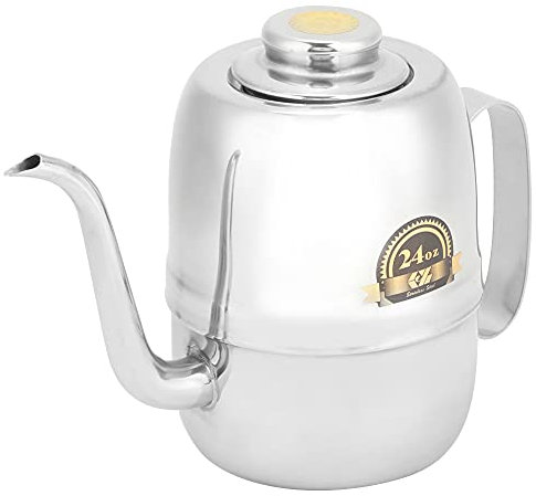 Kuuleyn Oil Dispenser,Stainless Steel Oil Pot Can,Oil Can Vinegar Container with handle for Home Restaurant Kitchen (24oz)