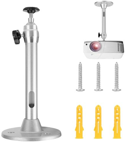 MAEXUS Support de plafond pour vidéoprojecteur, montage au plafond, support de plafond, support de plafond, support de projecteur réglable à 360 °, pour support de plafond pour vidéoprojecteur, home