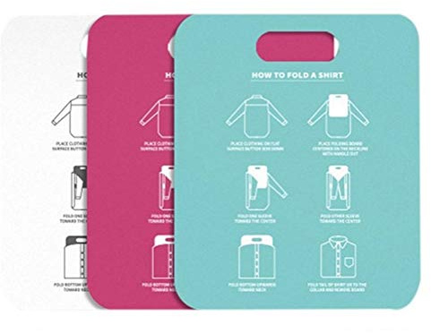 ZJchao T-Shirts Dossier à Linge, Planche de Pliage à Vêtements Rapides, Facile à Utiliser et à Stocker pour Le Stockage à Domicile, Organiser Efficacement Vos Vêtements (White)