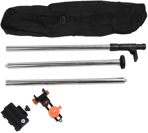 Adjustable Telescoping Rod Level Aluminum Alloy Telescopic Pole for Contractors Engineers with Mounting Pole for Surveyors
