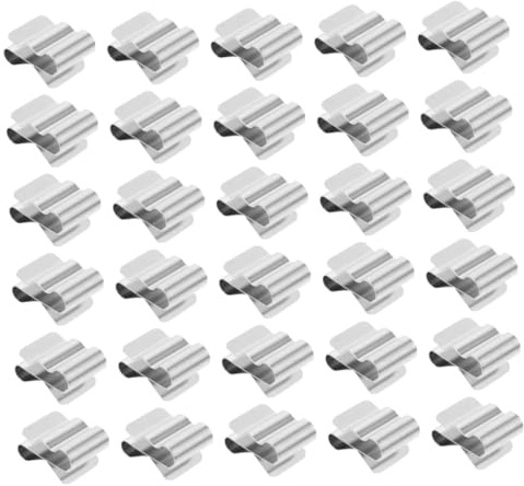 Operitacx 30stücke Solar Panel Rahmen Clips Aus Edelstahl Kabelmanagement-clip Für Photovoltaik Systeme Stabile Und Isolationssichere Clip-lösungen Für Solarinstallationen