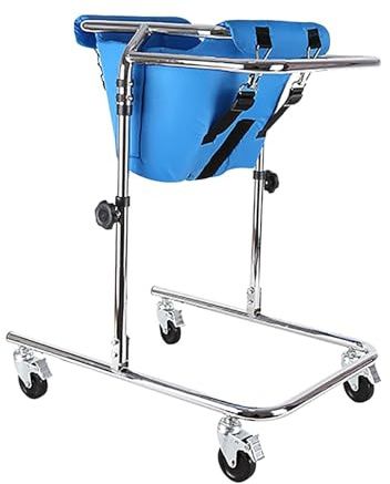 Gehgestell für Kinder mit Rädern, höhenverstellbare Gehhilfe für behinderte Kinder mit zerebraler Lähmung - aufrechter Rollator mit abnehmbarem Sitz