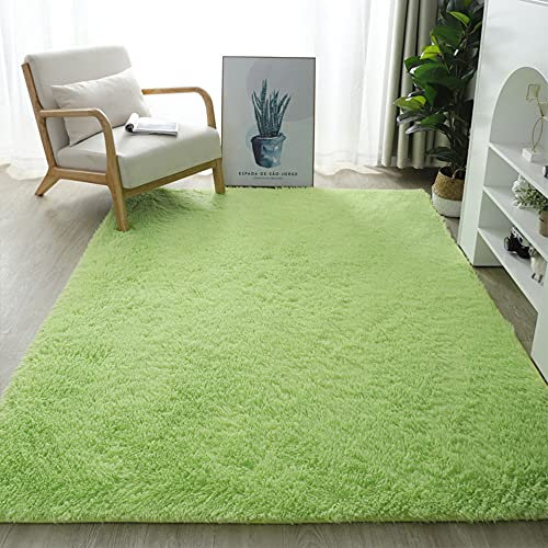 Tappeto antiscivolo extra large grigio a pelo lungo, per soggiorno e camera da letto, morbido e soffice, con base antiscivolo, 200 x 400 cm, perfetto per una comoda decorazione della casa