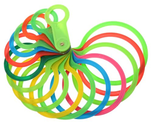 Happyyami Medidor de Diámetro para Frutas y Cítricos, Herramienta de Medición de Vueltas de Plástico, Juego de 17 Piezas (30-110 Mm), Adecuado para Jardín y Clasificación Precisa de Frutas