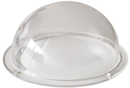 Dome kamerahus för övervakningskamera utomhus akryl transparent halvklot kupolformat skydd kameraskydd säkerhetskamera halvklotformat kameraöverdrag hölje ersättningsdel (OD100mm H50mm)