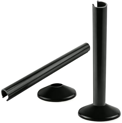 2 Pack Radiators Pipe Covers Black, Radiators Pipe Collars Cover, with 2 PCS Pipe Cover, 15mm x 200mm Construction for Lasting Color and Durability, Perfect for Professional Home Finishing