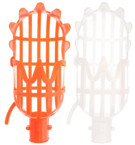 TEHAUX Raccoglitrice di Frutta Cestino da Giardino 2 Pezzi per Raccolta Facile Mele Arance Cachi senza Palo Uso Frutteti e Parchi Strumenti Manuali Patio Prato