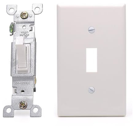 ETAWDE Interruttori a levetta dimmerabili lisci con controllo della luminosità regolabile Inatallation semplice per lampadine a incandescenza e