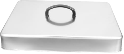 ARTSEWPLY Coperchio Rettangolare in Acciaio Inox 201 da 435X283X66 CM per Grigliare e Sciogliere Formaggio Cupola di Fusione per Barbecue e Cottura a Vapore Copertura Multifunzione per