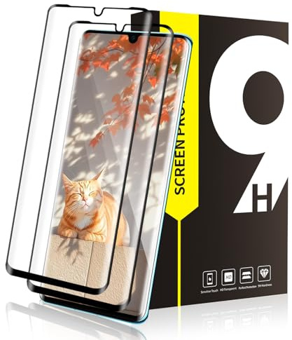 Bodyguard 2 Stück Schutzfolie für Panzerglas für Huawei P30 Pro, HD-Klar 9H Härte Anti-Kratzer Ultrabeständig P30 Pro Displayschutz Folie, 3D Volle Abdeckung Präziser Ausschnitt Anti-Schock Schutzglas