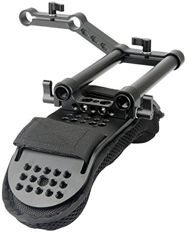 NICEYRIG 15mm Shoulder Pad Kit with Rail Raiser /15mm Rods 6 Inch for Shoulder Rig System Video Camera DSLR Camcorders