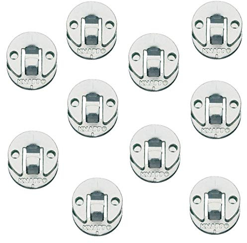 Gedotec Blenden-Verbinder Möbelverbinder zum Schrauben Verbindungsbeschlag aus Metall | DUO 30 ml | Einhänge-Verbinder für Treppen & Verkleidungen uvm. | 10 Paar - Einhängebeschlag für Möbel & Betten