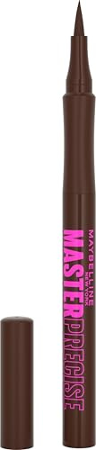 Maybelline Eyestudio Master Precise All Day Liquid Eyeliner Makeup, Black, 0.034 fl. oz.