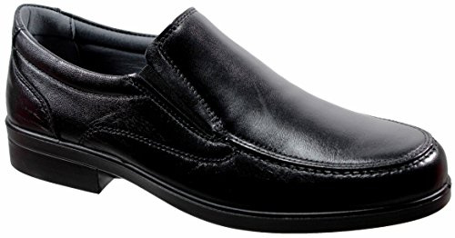 Luisetti 26850 Negro - Zapato mocasín Piel Profesional Fabricado en España (43 EU, Negro)