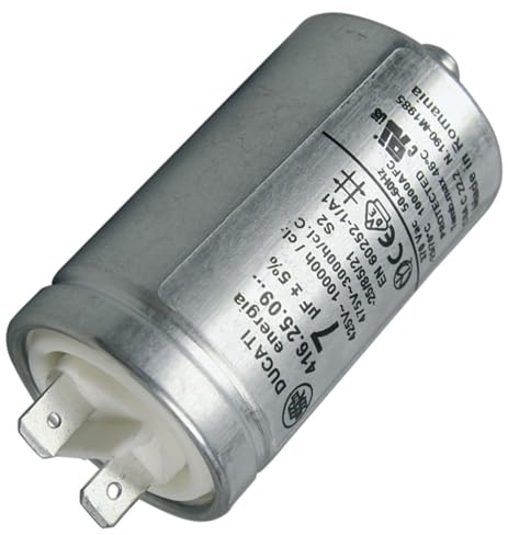 CONDENSATEUR DE DEMARRAGE 7UF 450V 6 POUR SECHE LINGE CANDY - 416171164