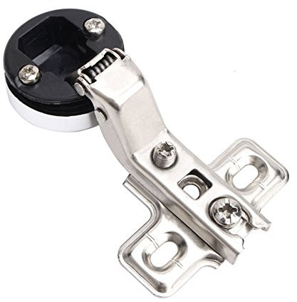 ZAK168 - Bisagras ocultas para puerta de cristal, armario de cocina, armario de vino, bisagras de 26 mm, tornillos de copa, armario de vino para casa, Show, greatly curved