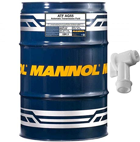 60 L MANNOL Hydrauliköl ATF AG55 Hydraulic Fluid Automatikgetriebeöl Gear Hahn 83220142516 (1375.4)/83220144137 Mercon SP 040000C90SG C2C 8432 TYK500050 G 055005
