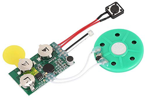 1 Minute DIY Grußkarten-Chip Aufnehmbares Voice-Sound-Chip-Modul für Grußkarten, Geschenkboxen, Einladungen