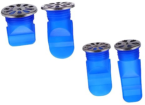 ULTECHNOVO Floor Drain Cover Seal Ring 4-Pack Silicone Core for Bathroom Kitchen Shower Drain Odour Stopper Anti Backflow