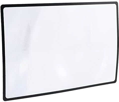 Lesehilfe Blattlupe Leselupe Magnifier Folienlupe Lupe Vergroesserungsglas 3-Zoom Schwarz - Ideal für Senioren, Kinder und Hobbyisten