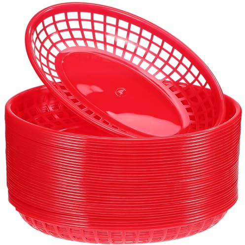 Luxshiny Panier De Fruits En Plastique Panier De Stockage Aux Fruits Creux Pour Bureau Maison Salon Magasin Pour Fruits Et Bonbons 8.86 X 5.47 X 1.57 Pouces